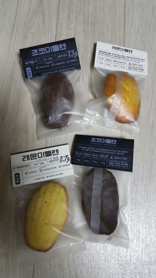 무화당 무가당베이커리 초코마들렌 2p+레몬마들렌 2p 1set — 5점을 준 리뷰어가 2020년 3월 올린 사용 사진