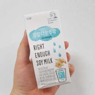 이롬 두유다운두유 4종 — 2점을 준 리뷰어가 2019년 8월 올린 사용 사진