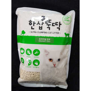 [펫토리아] BEST 고양이두부모래 6L 한삽뚝딱 — 5점을 준 리뷰어가 2019년 2월 올린 사용 사진