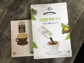 (주)쟈뎅 [쟈뎅] 클래스 신선한 하루 원두+여과지 SET — 5점을 준 리뷰어가 2019년 3월 올린 사용 사진