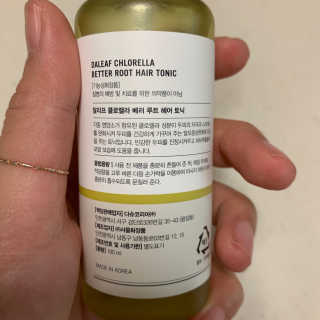 달리프 클로렐라 베러 루트 헤어토닉 100ml — 5점을 준 리뷰어가 2019년 9월 올린 사용 사진