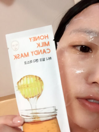캔디오레이디 허니밀크 캔디마스크 — 4점을 준 리뷰어가 2016년 7월 올린 사용 사진