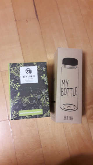 ㅎㅎ마이워터 과일워터팩+전용보틀_레몬파인애플 — 5점을 준 리뷰어가 2017년 12월 올린 사용 사진