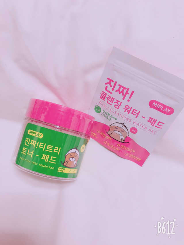 미플레이 진짜 티트리 토너 패드 리뷰 사진