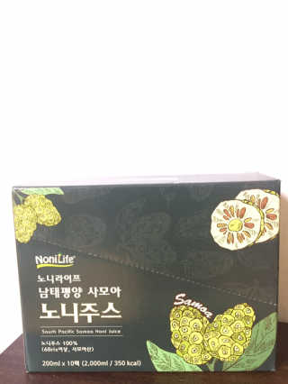 장수농가 남태평양 사모아 노니 원액 1L or 200mlx10팩 중 택 1 — 4점을 준 리뷰어가 2019년 1월 올린 사용 사진