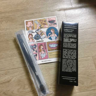 the naked object 디블랙팩치약 디블랙칫솔 세트 — 3점을 준 리뷰어가 2019년 3월 올린 사용 사진