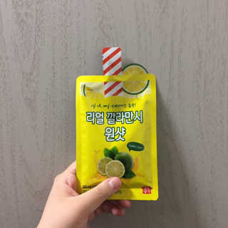 장수농가 리얼깔라만시 원샷 50ml 10팩+보틀 — 4점을 준 리뷰어가 2019년 5월 올린 사용 사진