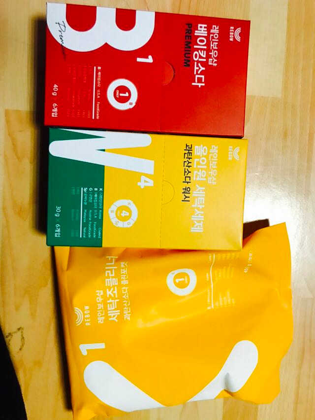 올인원세탁세제,베이킹소다 스틱포6개입+세탁조클리너 리뷰 사진