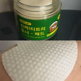 미플레이 진짜 티트리 토너 패드 — 5점을 준 리뷰어가 2018년 11월 올린 사용 사진