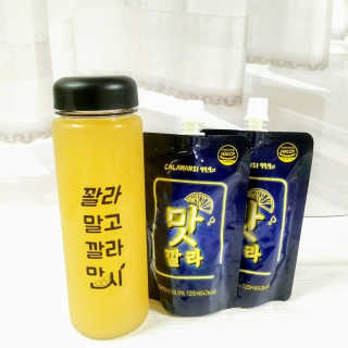 [바로푸드] 레알깔라만시1팩 + 맛깔라5팩 + 보틀1병 — 5점을 준 리뷰어가 2019년 7월 올린 사용 사진