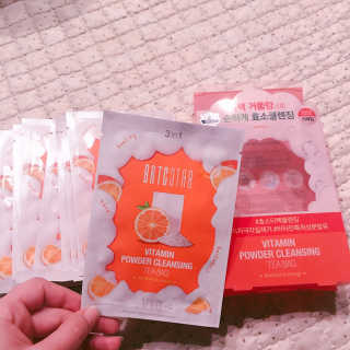 비알티씨 V10 파우더 클렌징 티백 2종 — 5점을 준 리뷰어가 2019년 3월 올린 사용 사진