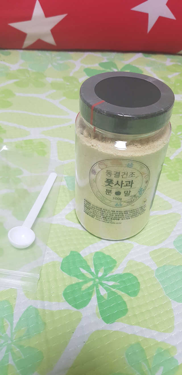 초능력 동결건조풋사과분말 리뷰 사진