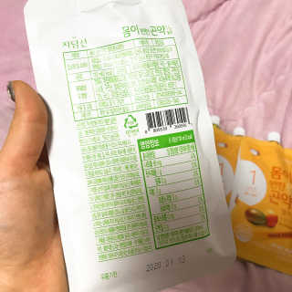 몸반곤 몸이반한 이중 곤약젤리 저칼로리4종_총8파우치 — 5점을 준 리뷰어가 2019년 3월 올린 사용 사진