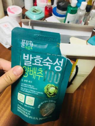 풀무원 발효숙성양배추100 — 4점을 준 리뷰어가 2017년 12월 올린 사용 사진