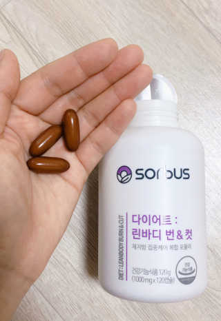 소버스 다이어트 린바디 번앤컷 — 5점을 준 리뷰어가 2020년 1월 올린 사용 사진