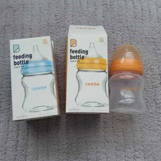 유비맘 신생아젖병 120ml 트리플팩_ 젖꼭지 포함 — 4.5점을 준 리뷰어가 2020년 2월 올린 사용 사진
