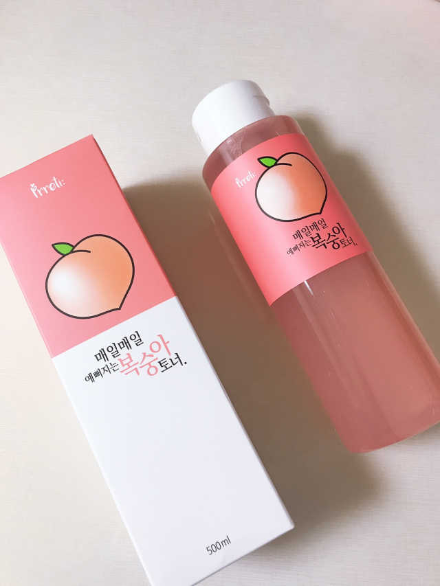 복숭아 토너 + 소프트 엠보 코튼 화장솜 리뷰 사진