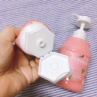 [후르디아] 복숭아 바디워시+바디에센스 세트 — 3점을 준 리뷰어가 2019년 7월 올린 사용 사진