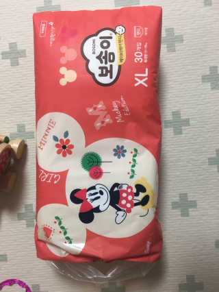 보솜이 베이비케어 팬티형 기저귀 — 3.5점을 준 리뷰어가 2019년 3월 올린 사용 사진