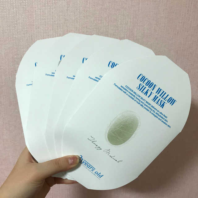 코쿤 윌로우 실키 마스크 리뷰 사진