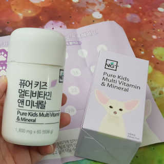 네츄럴굿띵스 퓨어 키즈 멀티비타민 앤 미네랄 30일분 — 5점을 준 리뷰어가 2019년 1월 올린 사용 사진