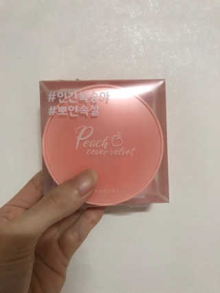 [블랙루즈] 피치 커버 벨벳 쿠션 2종 중 택1 — 4.5점을 준 리뷰어가 2019년 10월 올린 사용 사진