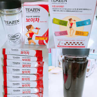 티젠 보이차 + 마이보틀 세트 — 5점을 준 리뷰어가 2018년 6월 올린 사용 사진
