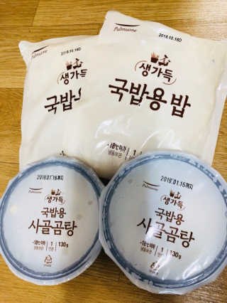 [풀무원] 사골곰탕국밥 황태해장국밥 — 5점을 준 리뷰어가 2018년 6월 올린 사용 사진