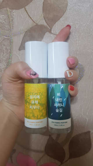 르플랑 제주 패브릭 퍼퓸 60ml 8종 — 5점을 준 리뷰어가 2018년 9월 올린 사용 사진