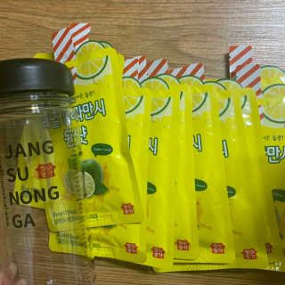 장수농가 리얼깔라만시 원샷 50ml 10팩+보틀 — 4점을 준 리뷰어가 2019년 5월 올린 사용 사진