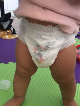보솜이 베이비케어 팬티형 기저귀 — 5점을 준 리뷰어가 2019년 2월 올린 사용 사진