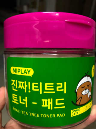 미플레이 진짜 티트리 토너 패드 — 4점을 준 리뷰어가 2018년 11월 올린 사용 사진