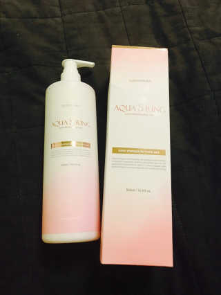 아쿠아큐링 아쿠아S링 퓨어리프레싱 헤어케어 500ml — 5점을 준 리뷰어가 2018년 7월 올린 사용 사진