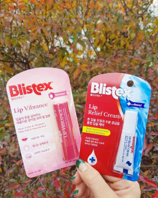 블리스텍스 립 릴리프 크림 립밤, 립 바이브런스 립밤 — 4.5점을 준 리뷰어가 2018년 11월 올린 사용 사진