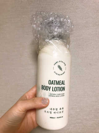 (주)에네스티 내추럴 촉촉  오트밀 바디로션 500ml — 3점을 준 리뷰어가 2020년 3월 올린 사용 사진