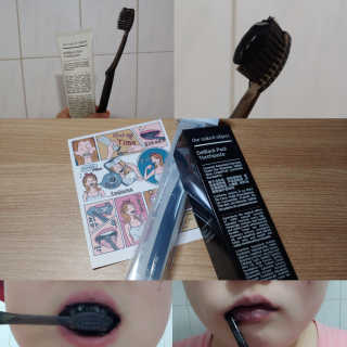 the naked object 디블랙팩치약 디블랙칫솔 세트 — 5점을 준 리뷰어가 2019년 1월 올린 사용 사진