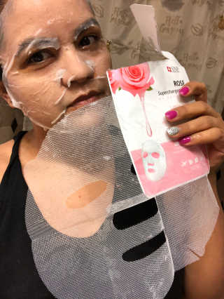 SNP Supercharged Mask_Rose Centifoli Flower — 5점을 준 리뷰어가 2018년 12월 올린 사용 사진