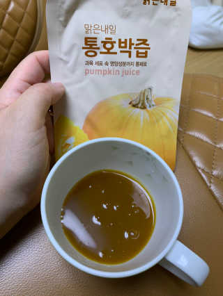[GS달리살다] 환절기에 좋은 도라지배즙,호박즙 20포 — 5점을 준 리뷰어가 2020년 3월 올린 사용 사진