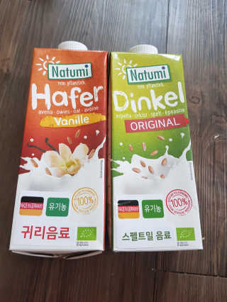 나투미 귀리 바닐라맛 1리터+ 나투미 스펠트밀 1리터 — 5점을 준 리뷰어가 2019년 6월 올린 사용 사진