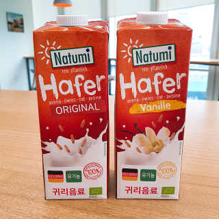 나투미 귀리음료 오리지날 1L + 바닐라 1L — 5점을 준 리뷰어가 2019년 2월 올린 사용 사진