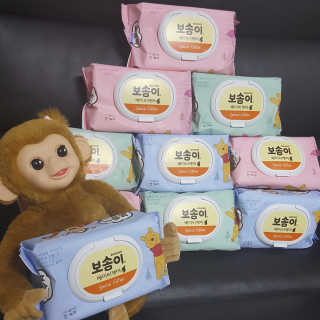 보솜이 아기물티슈 베이비케어 푸에디션 캡 74매 10입 — 4점을 준 리뷰어가 2019년 4월 올린 사용 사진