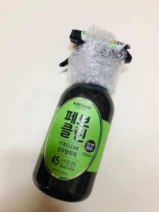 더블유드레스룸 페브클린 500ml — 5점을 준 리뷰어가 2018년 11월 올린 사용 사진