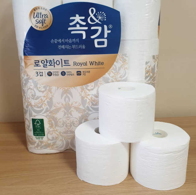 촉앤감 로얄화이트 40m 30롤 리뷰 사진
