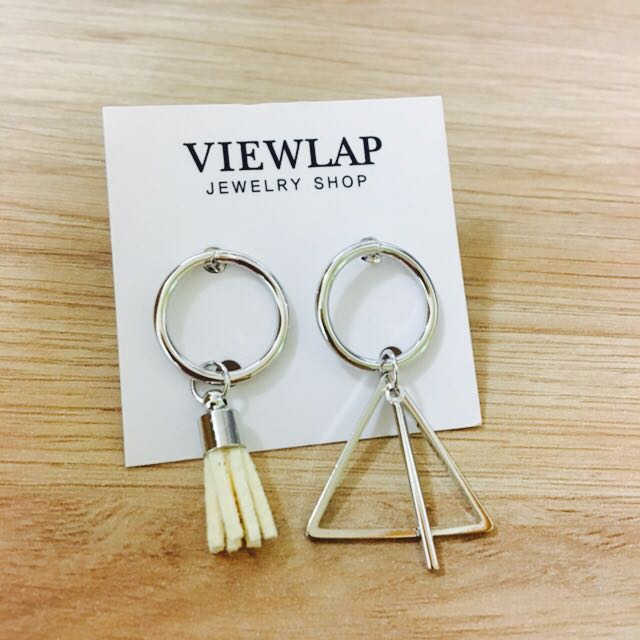 도형 태슬 언발 드롭귀걸이 리뷰 사진