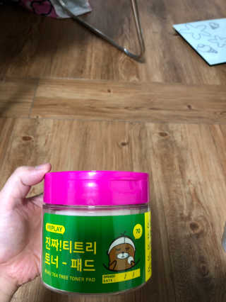 미플레이 진짜 티트리 토너 패드 — 5점을 준 리뷰어가 2018년 11월 올린 사용 사진
