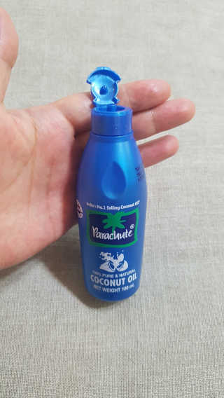 파라슈트 100퍼 코코넛오일 100ml — 4점을 준 리뷰어가 2018년 9월 올린 사용 사진