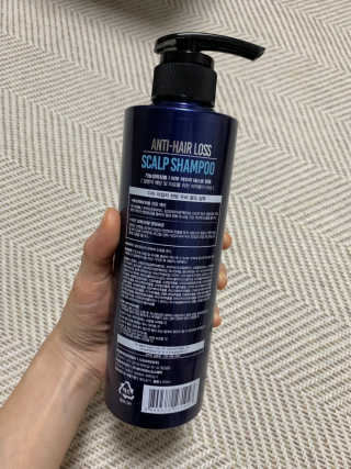 다슈코리아 다슈 데일리 단백질 한방 두피 골드 샴푸 500ml — 5점을 준 리뷰어가 2019년 12월 올린 사용 사진