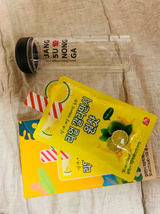 장수농가 리얼깔라만시 원샷 50ml 10팩+보틀 — 4점을 준 리뷰어가 2019년 4월 올린 사용 사진