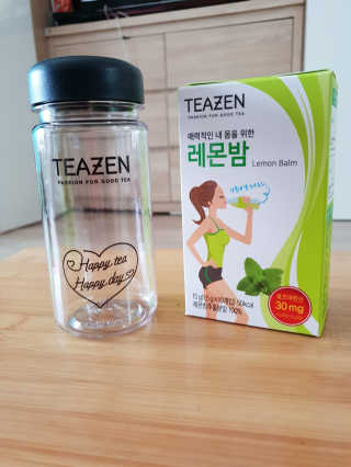 티젠 레몬밤 + 마이보틀 — 5점을 준 리뷰어가 2018년 7월 올린 사용 사진