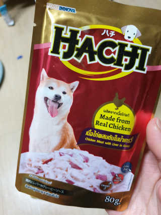 [펫토리아] 토로토로 하치  강아지 파우치간식 — 5점을 준 리뷰어가 2019년 7월 올린 사용 사진